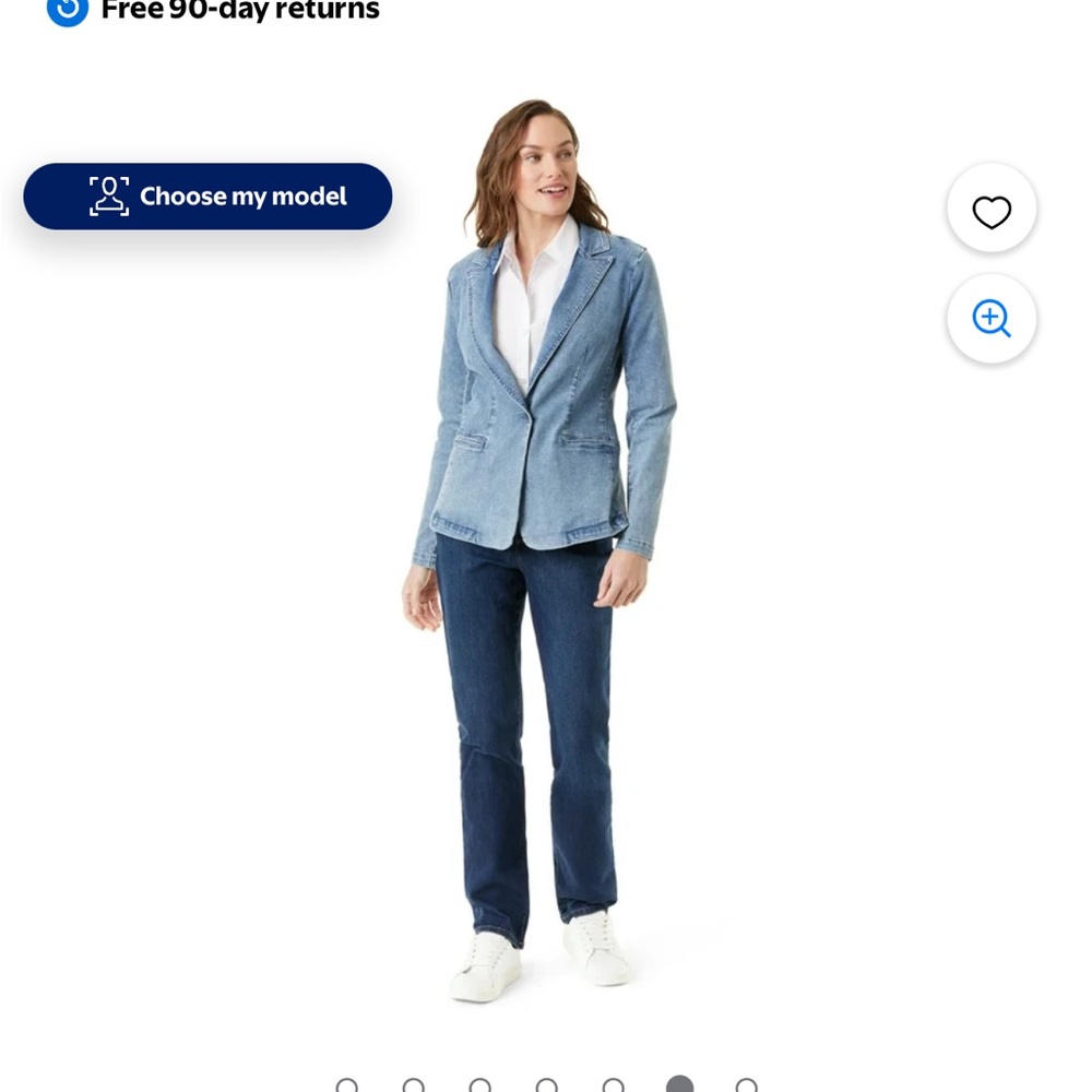 Glori Vanderbilt Fitted Blazer Jacket, Size XS